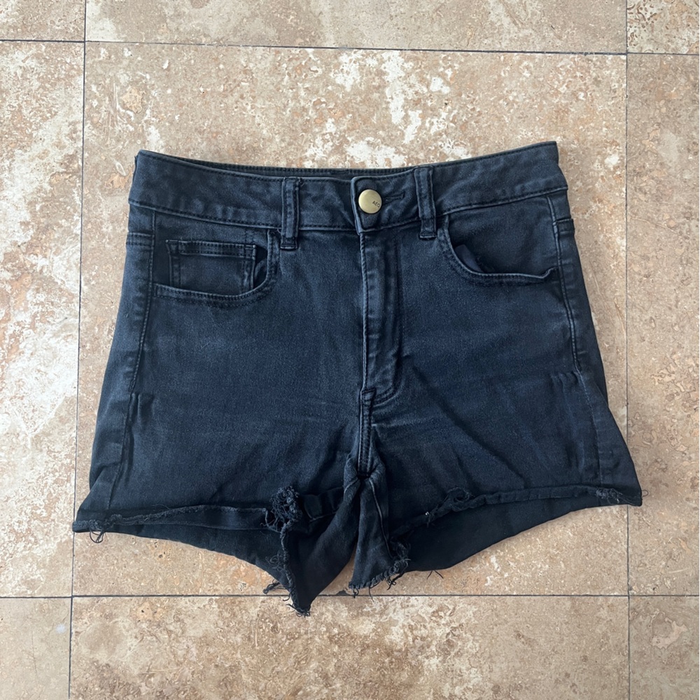 American Eagle Hi-Rise Shortie Jean Shorts